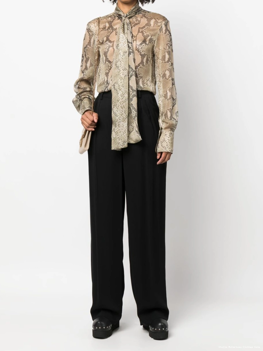 Cheap python-print silk McCartney shirt Women Stella 0626